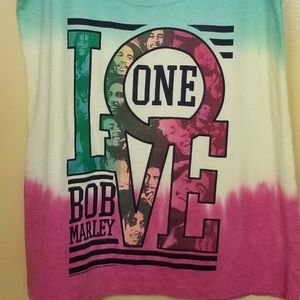 Bob Marley tye dye tank top